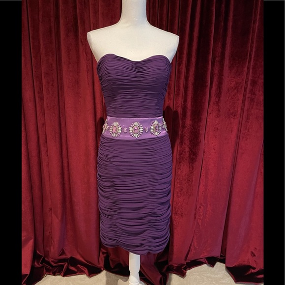 Strapless cocktail dress